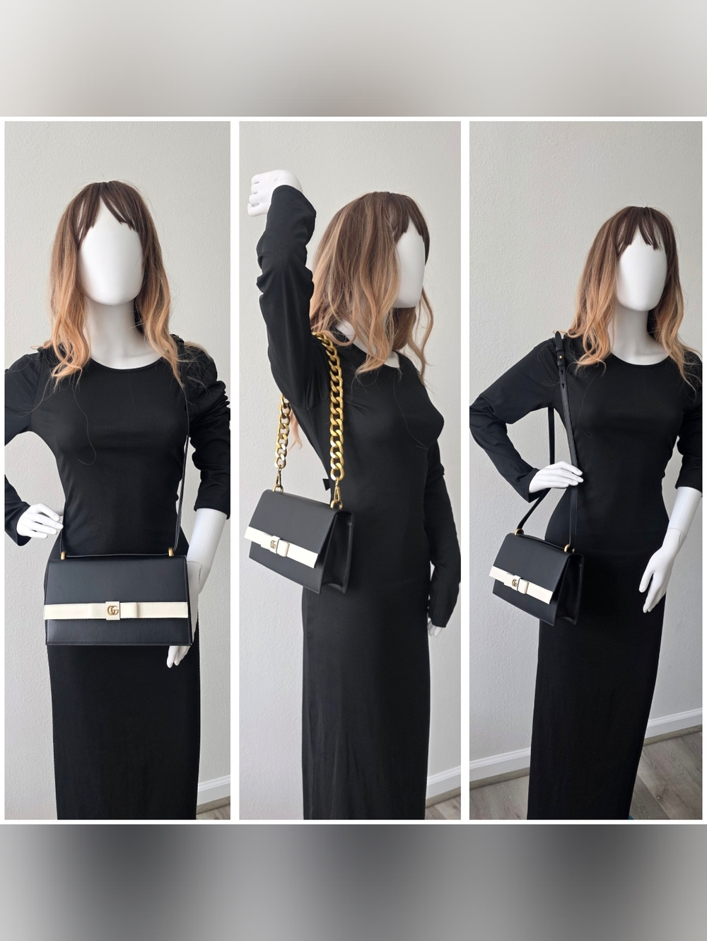 Auth LMTD Gucci Marmont Ribbon Shoulder Bag - Picture 3 of 11